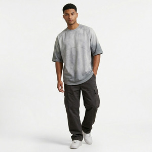 Camiseta Oversize de Moda con Efecto Desgastado por el Sol, Estilo Casual o Urbano, 100% Algodón, Calidad Superior, Look Moderno, Unisex - Product Image 6