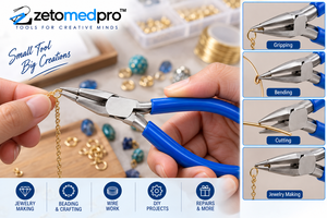 Pince coupante à bec de canard 5,21 po en acier inoxydable avec poignée en PVC bleu, outil manuel pour la fabrication de bijoux et la coupe de fil, modèle ZM-J-636 pour le bricolage - Product Image 6