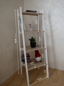 Estante de Escalera de Madera y Metal para Uso Diario, Organizador de Estudio, Estante de Almacenamiento para Oficina, Escuela, Biblioteca, Hecho a Mano en India - Product Image 6