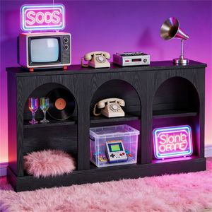 Consolle in Stile Rustico con Spazio Contenitore per Ingresso o Corridoio, Elegante Mobile Contenitore - Product Image 4