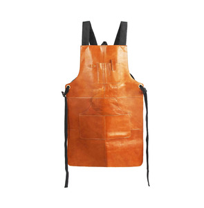 Delantal de Cuero de Alta Calidad para Soldadura con Bolsillos para Herramientas, Resistente al Calor 800C, Delantal de Protección Contra Incendios - Product Image 2