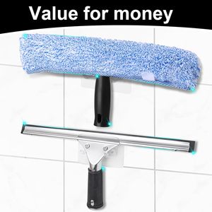 2Pack 14 Inch Rust-Proof Multifunctional Window Cleaning Kit <b>Squeegee</b> for <b>Shower</b> Glass Doors and Bathroom Mirrors Windshield - Product Image 5