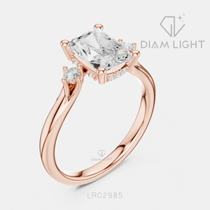 Bridal Engagement Wedding <b>Ring</b> for <b>Women</b> Jewelry Gift IGI Certified 1.98CT Radiant Cut Lab Grown Diamond <b>Ring</b> <b>Set</b> 14K White Gold - Product Image 4