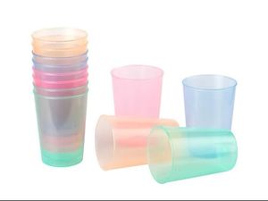 Ensemble de verres à boire en plastique incassables en ABS et polycarbonate, mini-gobelets pour lait, eau, jus, qualité alimentaire sans BPA, design carré - Product Image 5