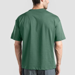 Camiseta de tela de algodón, camiseta tradicional de manga larga, camiseta personalizada de manga corta para hombre, corte holgado. - Product Image 5