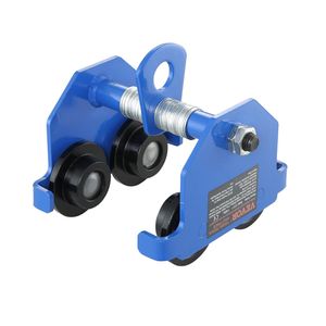 Carrello manuale resistente in lega di acciaio 1100 libbre/0.5 tonnellate di capacità di carico a due ruote Push Beam per Garage con paranco regolabile flangia I-Beam - Product Image 1