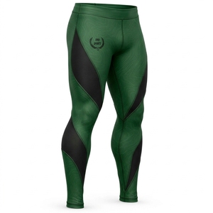 Leggings de sport pour hommes, personnalisés, compressifs, respirants, en tissu extensible, légers, anti-humidité, séchage rapide - Product Image 5