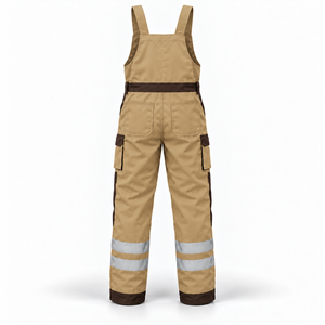 Pantalones de Trabajo Reflectantes de Marca Privada para Hombre, Ropa de Trabajo para Almacén, Bolsillos Cargo de Dos Tonos, Correas Ajustables, Tiras Reflectantes - Product Image 3