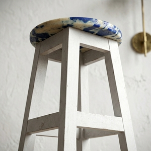 4GoodThings Recycled <b>Plastic</b> Eco-Friendly Bar <b>Stool</b> with Minimalist Design Steel Frame for Home Bar Hotel Farmhouse Outdoor Use - Product Image 3