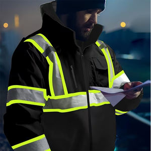 Chaqueta de Trabajo para Hombre, Color Negro, con Cierre Frontal, Transpirable, Resistente al Viento, Ecológica, para Invierno - Product Image 6