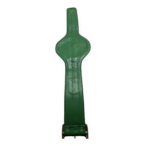 Ceinture de champion du monde de boxe personnalisée en cuir vert avec boucle en laiton et plaque métallique - Product Image 2