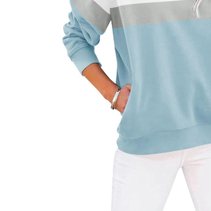 Sudadera de cuello redondo para mujer, jersey de manga larga con cuello redondo, ropa de invierno para mujer, venta directa de fábrica, sudaderas de invierno para mujer - Product Image 3