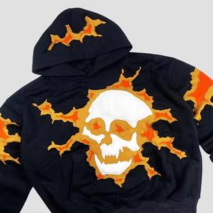 ชุดฮู้ดดี้และกางเกงวอร์มแบบสั่งทำพิเศษสำหรับทุกเพศ ทรงโอเวอร์ไซส์ ผ้าหนา 500 กรัม ผ้าเฟรนช์เทอร์รี่อย่างดี ฮู้ดดี้แบบซิปสำหรับผู้ชาย - Product Image 4