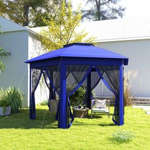 Gazebo Pieghevole con Tettoia - Product Image 2