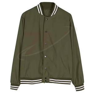 Chaquetas de Invierno Unisex para Adultos, Diseños de Logotipos Bordados Personalizados al por Mayor, Chaqueta con Borde Verde para Hombre - Product Image 2