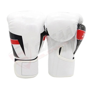 Gants de boxe en gros nouvelle tendance MMA professionnel Logo personnalisé Kickboxing Muay-Thai formation 16oz gants de boxe en cuir - Product Image 3