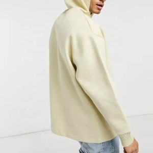 Sweat à capuche oversize pour adultes, nouveau design, manches longues, 100% coton, tissu de qualité, pour la salle de sport, mode masculine, vente en gros - Product Image 3