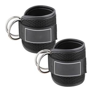 Sangles de cheville en cuir multicolores pour machine à câbles, pour entraînement de gym, fitness des jambes, exercices des fessiers, musculation, unisexe - Product Image 4