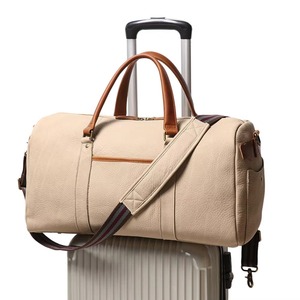 Genuine <b>Leather</b> Casual Duffle Bag <b>for</b> <b>Men</b> with High Quality Eco-Friendly Polyester Lining Travel Outdoor Storage Duffel Bags - Product Image 2