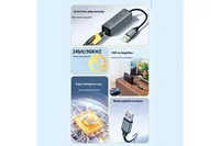 Adaptor Audio Serat Optik USB ke Toslink Konverter USB ke SPDIF
