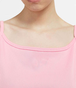 Débardeur rose 2026 pour femme en coton, brassière de sport pour l'entraînement et la course, crop top fitness, taille américaine pour femme - Product Image 5