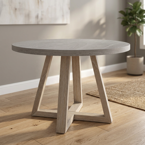 Mesa de Comedor de Madera Maciza de Diseño Contemporáneo con Base de Pedestal Cuadrada de 60 Pulgadas para 4, 6, 8, 10 Personas, Muebles para Comedor, Venta al Por Mayor - Product Image 1