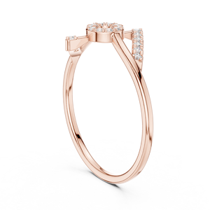 Luxury Rose Gold Geometric <b>Circle</b> <b>Ring</b> for Women Modern Minimalist Statement Fashion Jewelry Anniversary Gift - Product Image 2