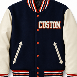 Custom <b>Men</b>’s Varsity <b>Baseball</b> <b>Jacket</b> High Street Letterman Coat Wholesale Blank College <b>Jacket</b> with Custom Logo OEM Outerwear - Product Image 3