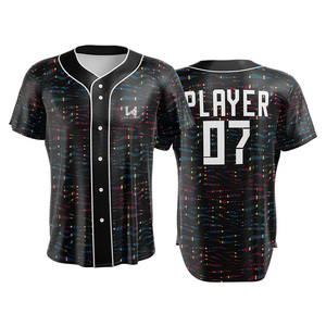 Maillot de baseball/softball personnalisé pour femme, sublimé, à boutons, séchage rapide, polyester, uniforme d'équipe, usine OEM ODM - Product Image 6