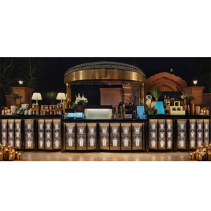 Comptoir de buffet au design élégant pour la décoration de fête, station de service alimentaire design, comptoir de service de buffet haut de gamme, décoration de mariage - Product Image 1