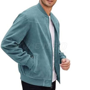 Fashionable Winter <b>Men</b> <b>Suede</b> Leather <b>Jacket</b>-Eco-Friendly Breathable Outerwear with Front Logo High Quality Durable Stylish - Product Image 4