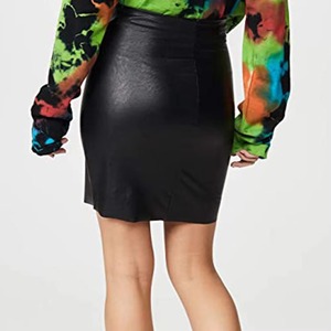 Faldas de Cuero Genuinas OEM para Mujer, 100% Cuero de Alta Calidad, Falda de Cuero para Mujer a Precio Económico - Product Image 3