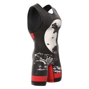 Shorts de lutte personnalisés pour hommes, sublimation en gros, respirants, séchage rapide, haute élasticité, polyester durable - Product Image 2