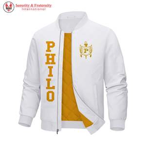 เสื้อแจ็คเก็ตชมรมพี่น้องชาวกรีก ปักลายปักแบบกำหนดเอง เสื้อแจ็คเก็ตวาร์ซิตี้ ผ้าซาติน ผ้าไหม เสื้อแจ็คเก็ตเบสบอลสำหรับชมรมพี่น้องในวิทยาลัย - Product Image 5