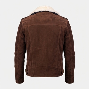 Wholesale Quick Dry Modern Fit Comfortable Outdoor Ne Style Streetwear Clothing Fashion <b>Men</b> Leather Bomber <b>Jacket</b> - Product Image 3