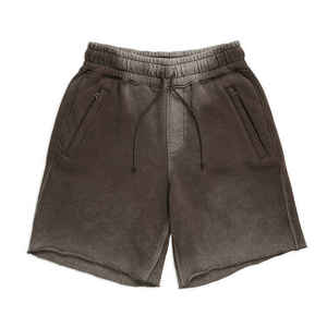 Shorts délavés tendance pour hommes en molleton 100 % coton, shorts décontractés pour garçons, shorts d'été pour hommes - Product Image 1