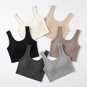 Top Corto de Verano para Mujer, Cuello Redondo, Manga Corta, 100% Algodón, Transpirable, Elástico, Corte Regular, Casual, OEM, ODM, Logotipo Personalizado, Precio Bajo - Product Image 6