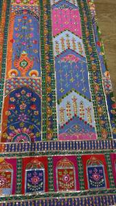 Exclusive Crepe Position Sequence Embroidery Fabric - Fancy Designer <b>Sequins</b> Work <b>Material</b> for Suits, Sarees & Ethnic Garments - Product Image 5