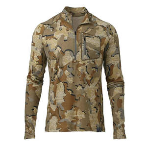 Men's Camouflage Hunting Baselayer <b>Thermal</b> Shirt Breathable Moisture Wicking 1/4 Zip Performance Outdoor Gear <b>Tops</b> - Product Image 2
