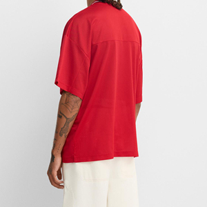 T-shirt de sport en maille à manches courtes surdimensionné pour homme, imprimé numériquement – Meilleure vente - Product Image 2