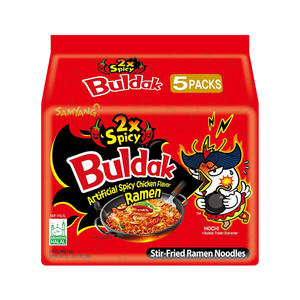 Nouilles instantanées épicées au poulet Samyang Buldak de Malaisie, 140g x 5 multipack, trois saveurs - Product Image 3