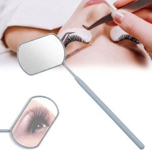 Wide View Rectangle Eyelash Mirror Professional Lash Extension Inspection Mirror Stainless Steel Detachable Handle Lash Artist - Product Image 6