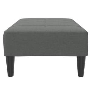 Repose-pieds gris foncé 100 % polyester avec contreplaqué, plastique et mousse – Catégorie de produits : Tabourets et ottomanes de taille moyenne - Product Image 5
