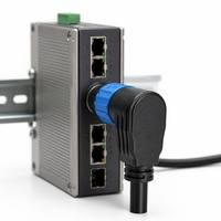 Conector M23 IP67, Conector de Cable de Ethernet Industrial a Prueba de Agua de 90 Grados, Híbrido de 2+13 Pines