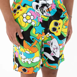 Shorts cargo pour hommes Econex Sports OEM, best-seller, en toile à carreaux, 100% coton, tricoté, vintage, fermeture à cordon, 220g - Product Image 3
