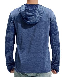 เสื้อฮู้ดดี้ตกปลาแขนยาวสำหรับผู้ชาย ป้องกันรังสียูวี UPF 50+ ซับเหงื่อ แห้งเร็ว เหมาะสำหรับกีฬากลางแจ้ง - Product Image 2