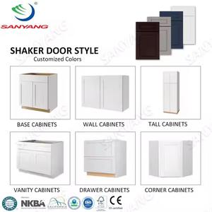 Gabinete base B15 - Muebles de cocina de madera maciza de diseño moderno y lujoso de 15W, con pintura, fabricados en una fábrica de Vietnam. - Product Image 4