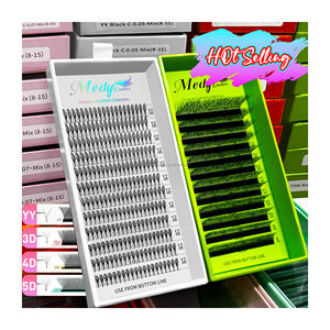 MedyLash 12 Rangs Marque Privée Personnalisée Bande Dessinée Salon de Beauté Premade Spécial Greffage Bande Dessinée Flèche Extension de Cils - Product Image 1