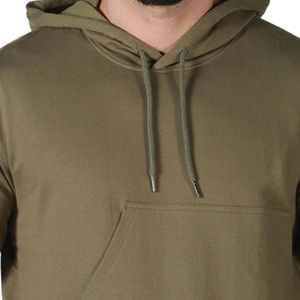 Wholesale Custom Logo Hoodies Unisex Printing Plain Basics Cotton Blended Pullover <b>Sweatshirt</b> Blank Men Hoodies - Product Image 2