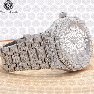 Reloj de Lujo para Hombre con Caja de Acero Inoxidable, Movimiento Mecánico Analógico, Fecha Automática, Resistente al Agua 10 Bar, Detalles de Diamantes - Product Image 3
